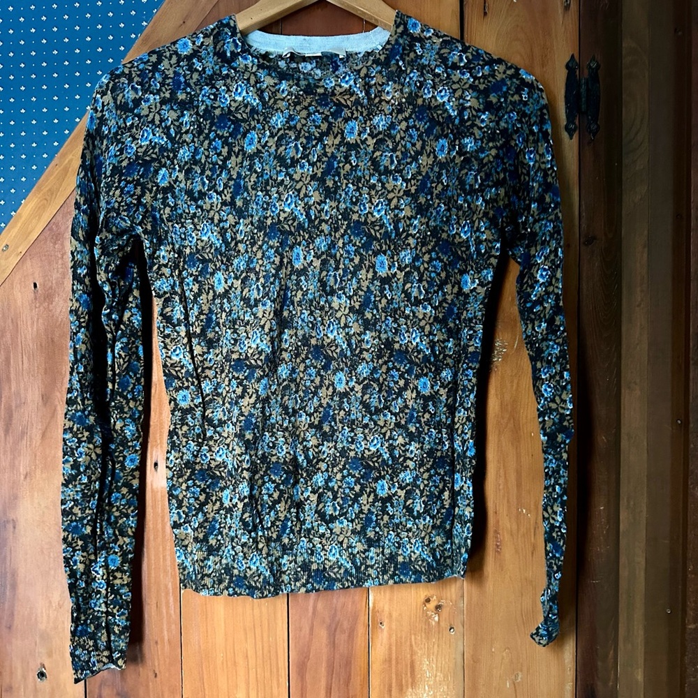 Colorful Print Knit Top